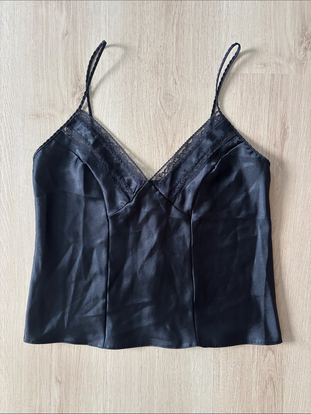 Vintage Style Marks & Spencer Satin Lace Cami